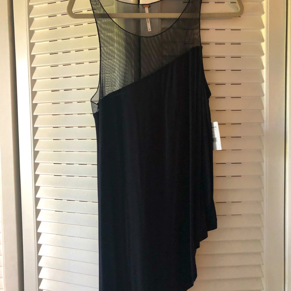Free people , black, med, NWT tunic top